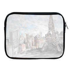 Eiffel Tower Paris Apple Ipad Zippered Sleeve by rokinronda