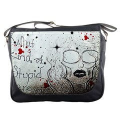 Areyoustupid Messenger Bag by Pannellgirlinc