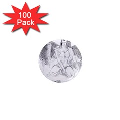 Bleeding Angel 1  1  Mini Button Magnet (100 Pack) by 55555