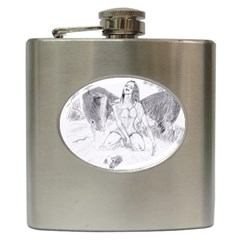 Bleeding Angel 1  Hip Flask by 55555