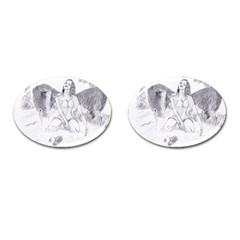 Bleeding Angel 1  Cufflinks (oval) by 55555