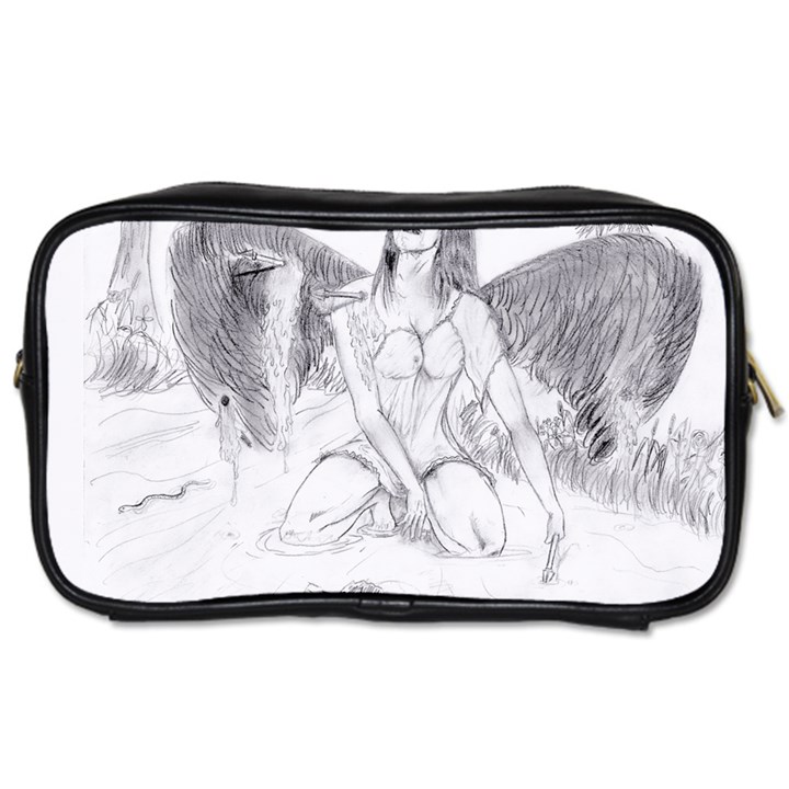 Bleeding Angel 1  Travel Toiletry Bag (Two Sides)