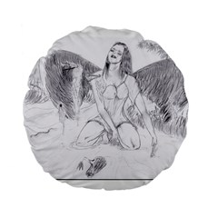 Bleeding Angel 1  15  Premium Round Cushion  by 55555