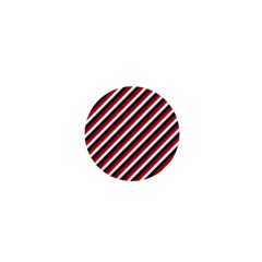 Diagonal Patriot Stripes 1  Mini Button by StuffOrSomething