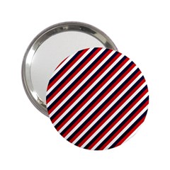 Diagonal Patriot Stripes Handbag Mirror (2 25 ) by StuffOrSomething