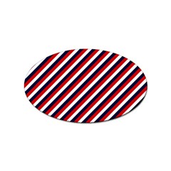 Diagonal Patriot Stripes Sticker (oval) by StuffOrSomething