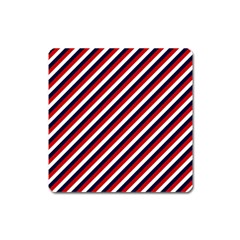 Diagonal Patriot Stripes Magnet (square) by StuffOrSomething