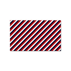 Diagonal Patriot Stripes Sticker 10 Pack (rectangle) by StuffOrSomething