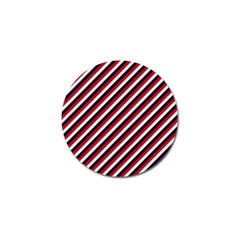 Diagonal Patriot Stripes Golf Ball Marker by StuffOrSomething