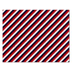 Diagonal Patriot Stripes Jigsaw Puzzle (rectangle)