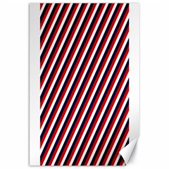 Diagonal Patriot Stripes Canvas 20  X 30  (unframed) by StuffOrSomething