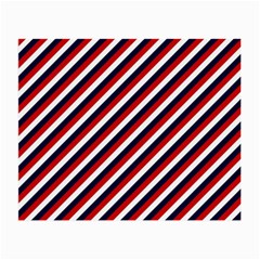 Diagonal Patriot Stripes Glasses Cloth (small, Two Sided)