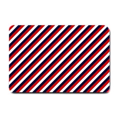 Diagonal Patriot Stripes Small Door Mat