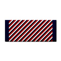 Diagonal Patriot Stripes Hand Towel by StuffOrSomething