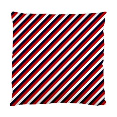 Diagonal Patriot Stripes Cushion Case (single Sided)  by StuffOrSomething