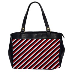 Diagonal Patriot Stripes Oversize Office Handbag (one Side) by StuffOrSomething