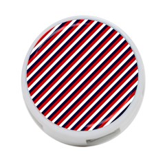 Diagonal Patriot Stripes 4-port Usb Hub (two Sides)