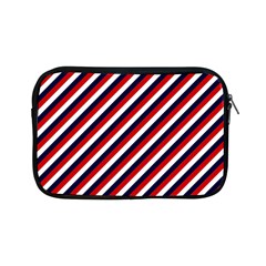 Diagonal Patriot Stripes Apple Ipad Mini Zippered Sleeve by StuffOrSomething