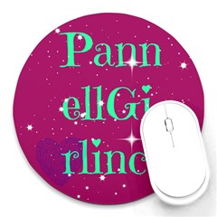 Pannellgirlinc 8  Mouse Pad (round)