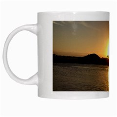 Sunset Beach White Coffee Mug by thesmallmediumatlarge