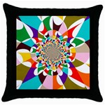 FOCUS Black Throw Pillow Case Front