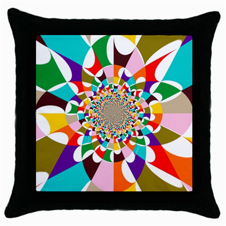 FOCUS Black Throw Pillow Case