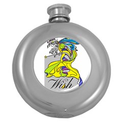 Faerie Wish Hip Flask (round) by StuffOrSomething