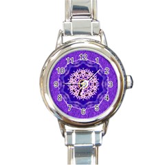 Sarah Round Italian Charm Watch by Rbrendes