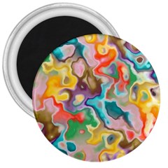 Marble 3  Button Magnet