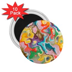 Marble 2 25  Button Magnet (10 Pack) by Lalita