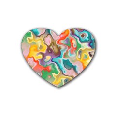 Marble Drink Coasters (heart) by Lalita