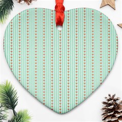 Hearts & Stripes Heart Ornament by StuffOrSomething