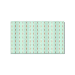 Hearts & Stripes Sticker (rectangle)