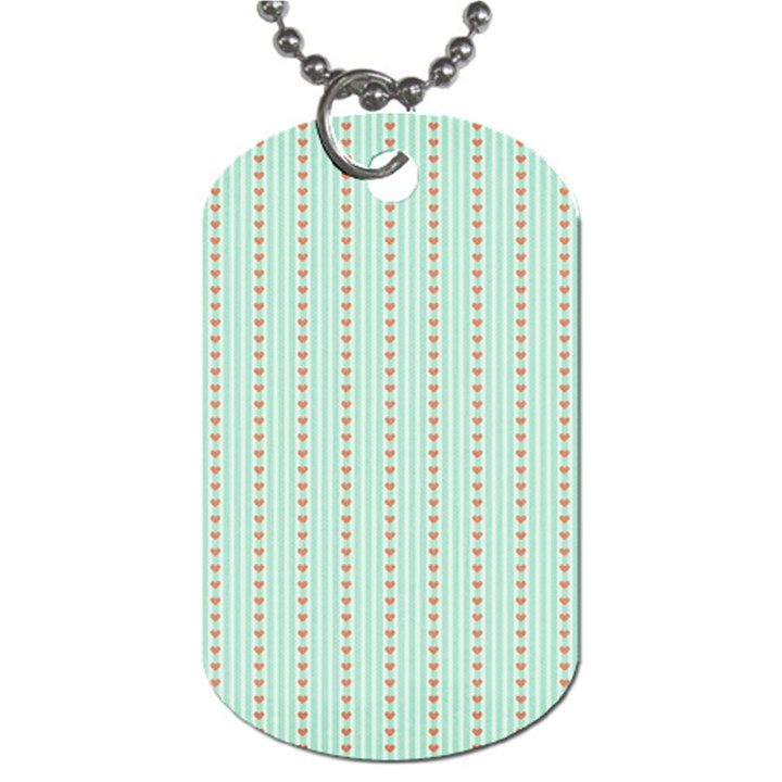 Hearts & Stripes Dog Tag (One Sided)