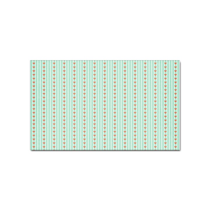 Hearts & Stripes Sticker 100 Pack (Rectangle)