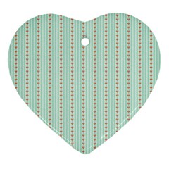 Hearts & Stripes Heart Ornament (two Sides) by StuffOrSomething