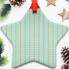 Hearts & Stripes Star Ornament (two Sides)