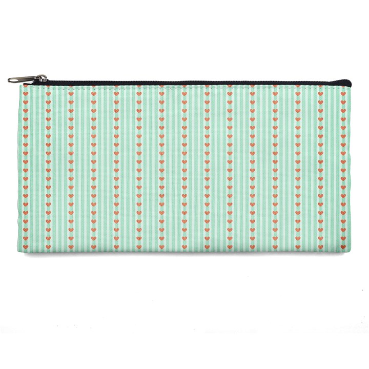 Hearts & Stripes Pencil Case