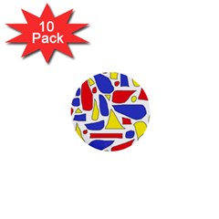 Silly Primaries 1  Mini Button (10 Pack)