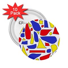 Silly Primaries 2 25  Button (10 Pack)