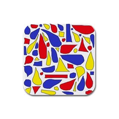 Silly Primaries Drink Coasters 4 Pack (square)