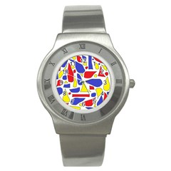 Silly Primaries Stainless Steel Watch (slim)