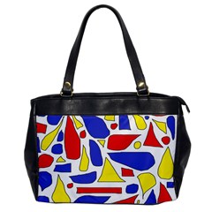 Silly Primaries Oversize Office Handbag (one Side) by StuffOrSomething