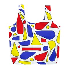 Silly Primaries Reusable Bag (l) by StuffOrSomething