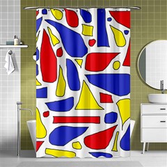 Silly Primaries Shower Curtain 48  X 72  (small)