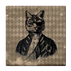 Harlequin Cat Ceramic Tile by StuffOrSomething