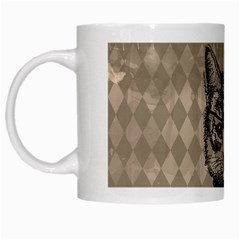 Harlequin Cat White Coffee Mug