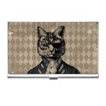 Harlequin Cat Business Card Holder Front