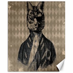 Harlequin Cat Canvas 11  X 14  (unframed) by StuffOrSomething