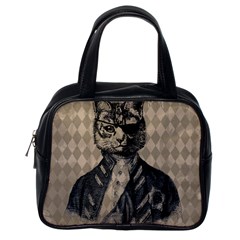 Harlequin Cat Classic Handbag (one Side)